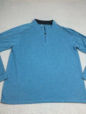 Tasc Performance 1/4 Zip Sweater Mens Size XXL Blue Casual Performance Wear